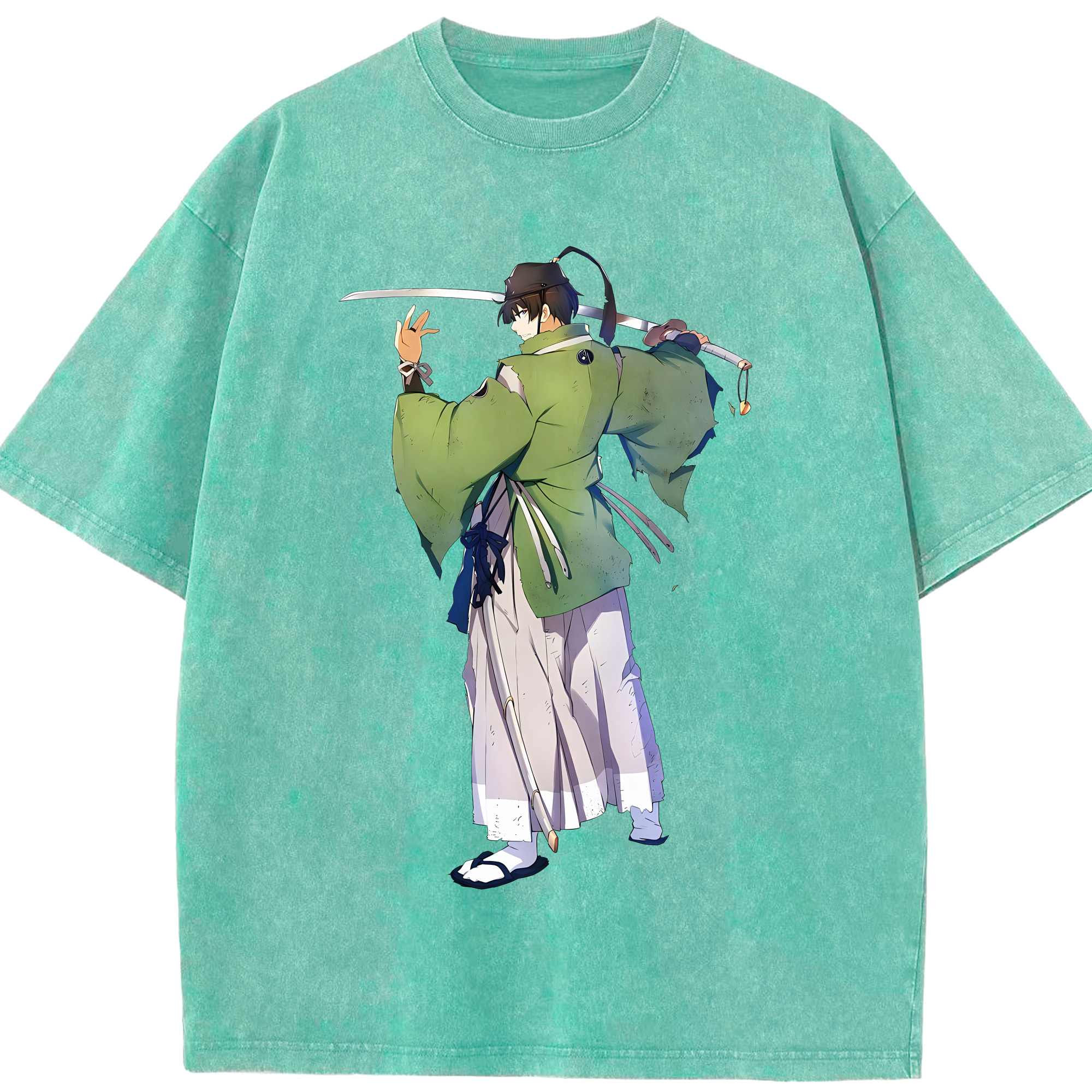 （画像用） 刀剣乱舞 Touken Ranbu 綿100% ヴィンテージ風 半袖Tシャツ（フロントプリント）